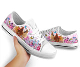 Chicken Flower Butterfly Low Top Shoes For Women, Shoes For Men Custom Shoes