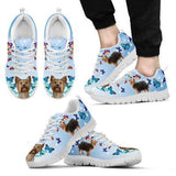 Yorkshire Terriers Butterfly Sneakers Shoes For Women, Shoes For Men Sneaker Custom Shoes