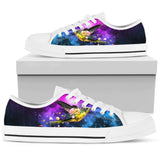 Hummingbird Purple Galaxy Low Top Shoes For Women, Shoes For Men Custom Shoes