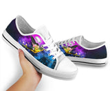 Hummingbird Purple Galaxy Low Top Shoes For Women, Shoes For Men Custom Shoes