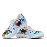 Yorkshire Terriers Butterfly Sneakers Shoes For Women, Shoes For Men Sneaker Custom Shoes