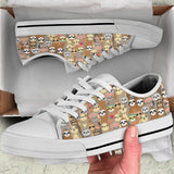 Sloths Chibi Low Top Shoes For Women, Shoes For Men Custom Shoes
