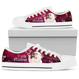 I Love Bulldogs Low Top Shoes For Women, Shoes For Men Custom Shoes