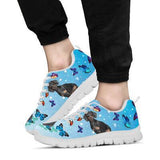 Dachshund And Butterflies Sneakers Shoes For Women, Shoes For Men Sneaker Custom Shoes