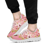 German Shepherd Flower Sneakers Shoes For Women, Shoes For Men Sneaker Custom Shoes