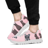 Scottish Terrier Pink Sneakers Shoes For Women, Shoes For Men Sneaker Custom Shoes