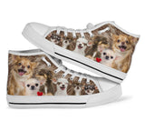Chihuahua High Top Shoes For Women, Shoes For Men Custom Shoes
