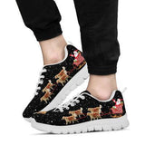 Golden Retriever Christmas Sneakers Shoes For Women, Shoes For Men Sneaker Custom Shoes