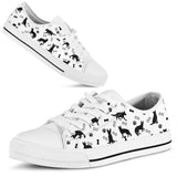 German Shepherd Bones Low Top Shoes For Women, Shoes For Men Custom Shoes