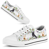 Scottie Flower Low Top Shoes For Women, Shoes For Men Custom Shoes