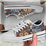 Heeler Polygon Low Top Shoes For Women, Shoes For Men Custom Shoes