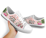 Penguin Flower Low Top Shoes For Women, Shoes For Men Custom Shoes