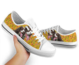 English Springer Spaniel Yellow Low Top Shoes For Women, Shoes For Men Custom Shoes