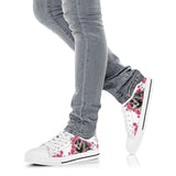 Heeler Flower And Butterfly Low Top Shoes For Women, Shoes For Men Custom Shoes