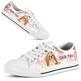 Shih Tzu Pink Low Top Shoes For Women, Shoes For Men Custom Shoes
