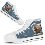 Elephant Jeans High Top Shoes For Women, Shoes For Men Custom Shoes