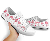 Flamingo Heart Low Top Shoes For Women, Shoes For Men Custom Shoes