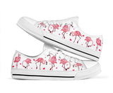 Flamingo Heart Low Top Shoes For Women, Shoes For Men Custom Shoes