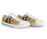 English Springer Spaniel Yellow Low Top Shoes For Women, Shoes For Men Custom Shoes