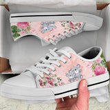 Koala Flower Low Top Shoes For Women, Shoes For Men Custom Shoes