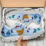 Chicken Butterfly Sneakers Shoes For Women, Shoes For Men Sneaker Custom Shoes