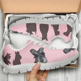 Scottish Terrier Pink Sneakers Shoes For Women, Shoes For Men Sneaker Custom Shoes
