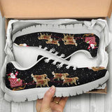 Golden Retriever Christmas Sneakers Shoes For Women, Shoes For Men Sneaker Custom Shoes