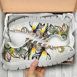 Penguin Color Pattern Sneakers Shoes For Women, Shoes For Men Sneaker Custom Shoes