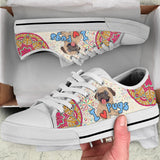 I Love Pug Low Top Shoes For Women, Shoes For Men Custom Shoes