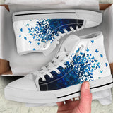 Butterfly High Top Shoes For Women, Shoes For Men Custom Shoes