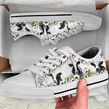 Cow Flower Low Top Shoes For Women, Shoes For Men Custom Shoes