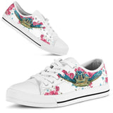 Turtle Flower And Butterfly Low Top Shoes For Women, Shoes For Men Custom Shoes
