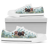 Dachshund Butterfly Low Top Shoes For Women, Shoes For Men Custom Shoes