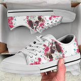 English Spinger Spaniel Flower And Butterfly Low Top Shoes For Women, Shoes For Men Custom Shoes