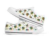 Chicken Leaf Flower Low Top Shoes For Women, Shoes For Men Custom Shoes