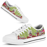 Westie Angel Low Top Shoes For Women, Shoes For Men Custom Shoes