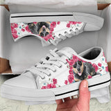 Heeler Flower And Butterfly Low Top Shoes For Women, Shoes For Men Custom Shoes
