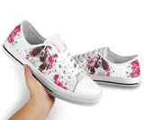 English Spinger Spaniel Flower And Butterfly Low Top Shoes For Women, Shoes For Men Custom Shoes