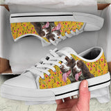 English Springer Spaniel Yellow Low Top Shoes For Women, Shoes For Men Custom Shoes