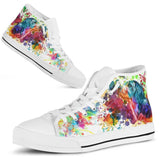 Beagle Color High Top Shoes For Women, Shoes For Men Custom Shoes
