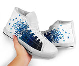 Dragonfly High Top Shoes For Women, Shoes For Men Custom Shoes