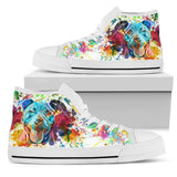 Pitbull Color High Top Shoes For Women, Shoes For Men Custom Shoes