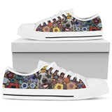 Heeler Polygon Low Top Shoes For Women, Shoes For Men Custom Shoes