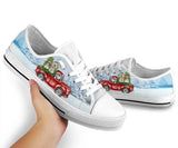 Red Car Shih Tzu Low Top Shoes For Women, Shoes For Men Custom Shoes