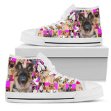 German Shepherd Best Dog High Top Shoes For Women, Shoes For Men Custom Shoes