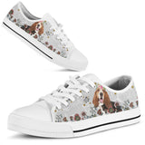 Basset Hound Awesome Low Top Shoes For Women, Shoes For Men Custom Shoes