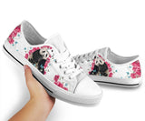 Panda Flower And Butterfly Low Top Shoes For Women, Shoes For Men Custom Shoes