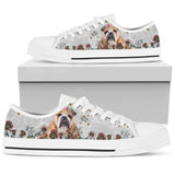 Bulldog Awesome Low Top Shoes For Women, Shoes For Men Custom Shoes