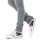 Bernese Mountain Flower And Butterfly Low Top Shoes For Women, Shoes For Men Custom Shoes