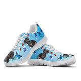 Dachshund And Butterflies Sneakers Shoes For Women, Shoes For Men Sneaker Custom Shoes